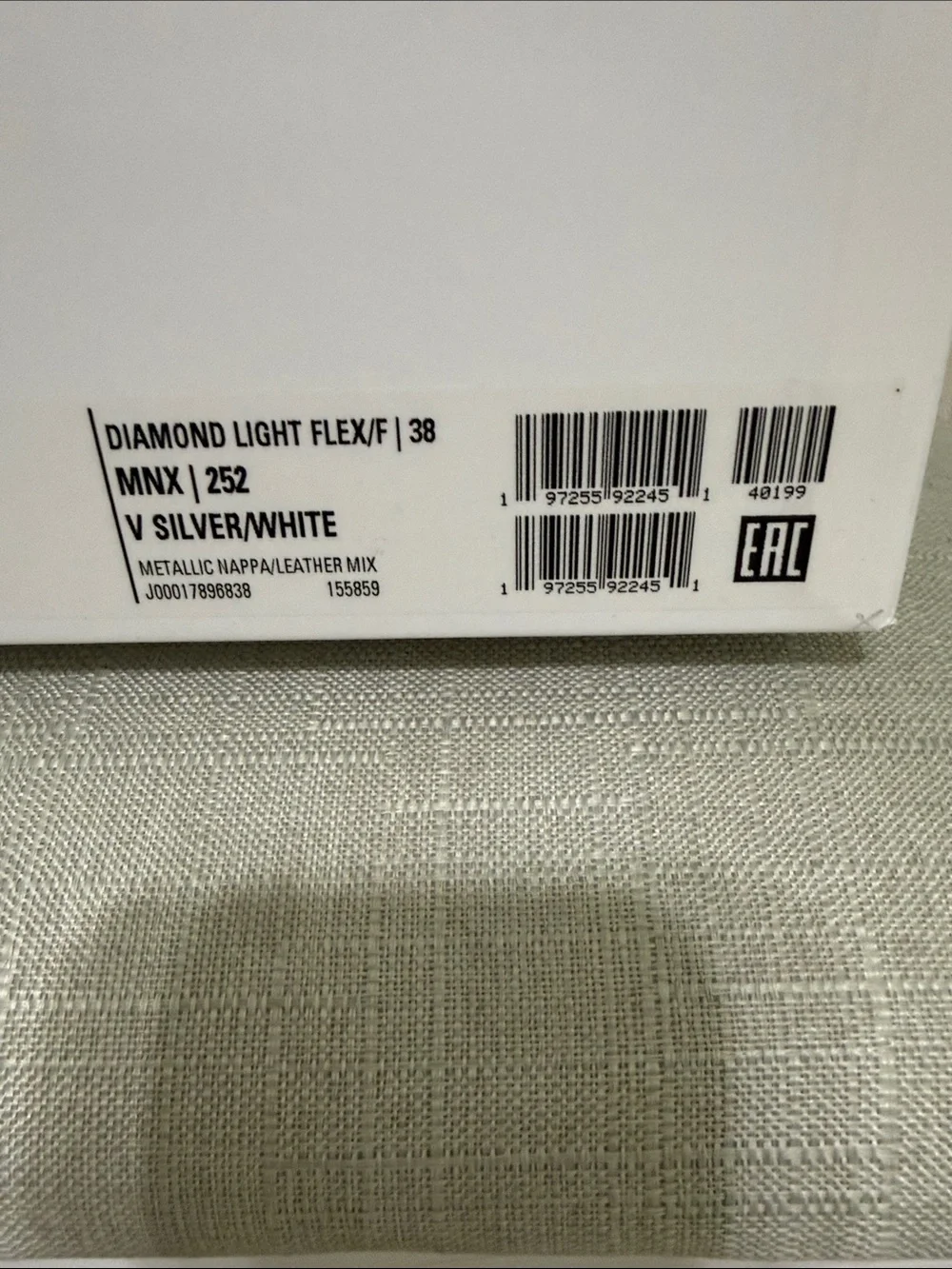 Jimmy Choo Silver & White Women’s Low-Top Sneakers